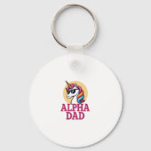Funny Unicorn Dad Laufey Men Father's Day Christma Schlüsselanhänger (Vorderseite)