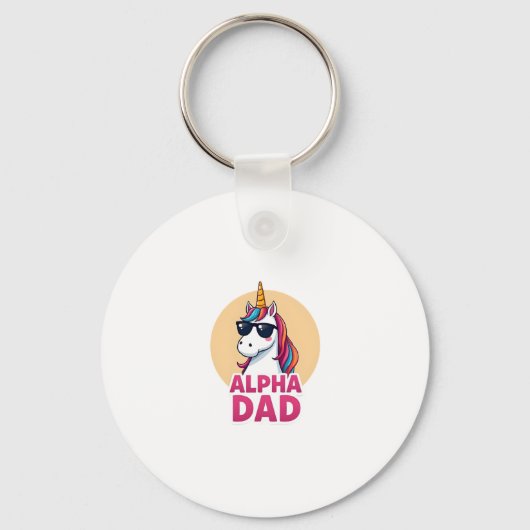 Funny Unicorn Dad Laufey Men Father's Day Christma Schlüsselanhänger (Vorderseite)