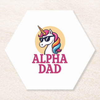 Funny Unicorn Dad Laufey Men Father's Day Christma Untersetzer