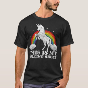 Funny Unicorn Das ist mein tödlicher bedrückter Vi T-Shirt