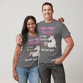 Funny Unicorn Design Sarcastic Saying I Wish I Was T-Shirt (Unisex)