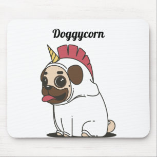 Funny Unicorn - Doggycorn Mousepad