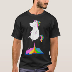 Funny Unicorn Farting Rainbow - Magische Furz Unic T-Shirt