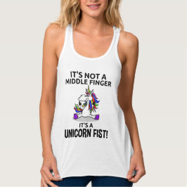 FUNNY UNICORN Fist Tank Top