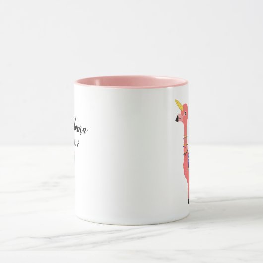 Funny Unicorn Flamingo Llama Inspirierend Unifllam Tasse (Zentrum)