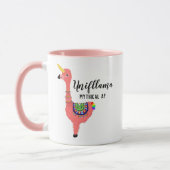 Funny Unicorn Flamingo Llama Inspirierend Unifllam Tasse (Links)