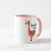 Funny Unicorn Flamingo Llama Inspirierend Unifllam Tasse (VorderseiteRechts)