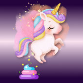 Funny Unicorn Gekackt T-Shirt