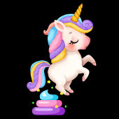 Funny Unicorn Gekackt T-Shirt