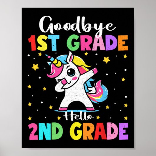 Funny Unicorn Good  Poster (Vorne)