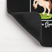 Funny Unicorn Illustration Before After Gym Mousepad (Ecke)