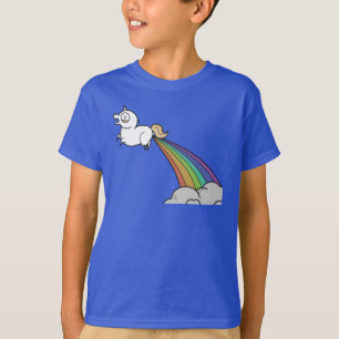 Funny Unicorn Kackend Rainbows T-Shirt