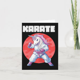 Funny Unicorn Karate Kid - Women Martial Arts Figh Karte