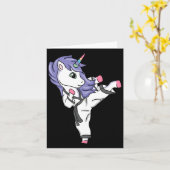 Funny Unicorn Karte (Gelbe Blume)