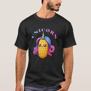 Funny Unicorn Mais Farbenfrohe Niedliche Jungen Mä T-Shirt