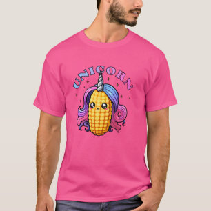 Funny Unicorn Mais Farbenfrohe Niedliche Jungen Mä T-Shirt