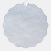 Funny Unicorn Merry Xmas Baum Schnee Urlaub Ornament Karte (Rückseite)