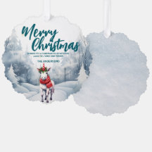 Funny Unicorn Merry Xmas Baum Schnee Urlaub