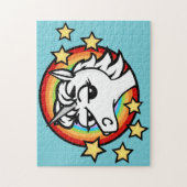 FUNNY UNICORN MIT RAINBOW PUZZLE (Vertikal)