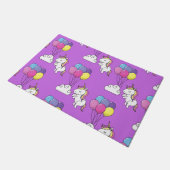 Funny Unicorn Muster Magic Horse Fußmatte (Schrägansicht)