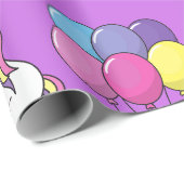Funny Unicorn Muster Magic Horse Geschenkpapier (Rolleneckpunkt)