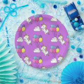 Funny Unicorn Muster Magic Horse Pappteller (Party)