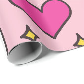 Funny Unicorn Muster Pink Magic Horse Niedlich Geschenkpapier (Rolleneckpunkt)