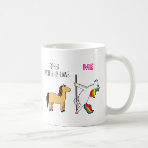 Funny Unicorn Mutter in Law Gastgeschenk Hochzeit Kaffeetasse