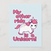 Funny Unicorn Postkarte (Vorderseite)