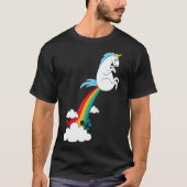 funny unicorn rainbow fart unicorn T-Shirt (Vorderseite)