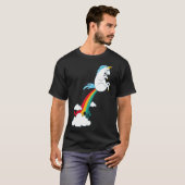 funny unicorn rainbow fart unicorn T-Shirt (Vorne ganz)