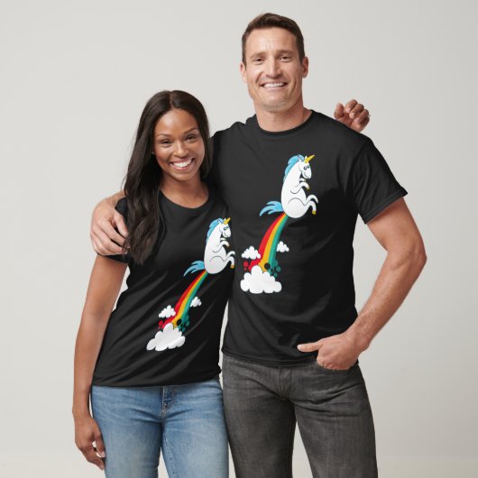 funny unicorn rainbow fart unicorn T-Shirt (Unisex)