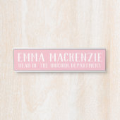 Funny Unicorn Rosa Hängeschild Namensplatte Türschild (Vorderseite )