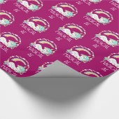 Funny Unicorn Sprichwort Magical AF Geschenkpapier (Ecke)