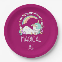 Funny Unicorn Sprichwort Magical AF Illustration