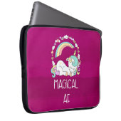 Funny Unicorn Sprichwort Magical AF Laptopschutzhülle (Vorne Rechts)