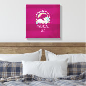 Funny Unicorn Sprichwort Magical AF Leinwanddruck (Insitu (Schlafzimmer))