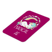 Funny Unicorn Sprichwort Magical AF Magnet (Linke Seite)