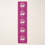 Funny Unicorn Sprichwort Magical AF Schal<br><div class="desc">Ein Chiffonschal mit einem humorvollen Design. Ein schlafendes Uncorn mit einem extravaganten Mane und Schwanz. Mit einem Trio von Sternen verziert. Ein Regenbogen gewann über dem Kopf. Ein kreisförmiger Kranz aus Wolken, Herzen und Blume für zusätzlichen gürtelhaften Flair. Typografie sagt Magical AF. Humorvoll und niedlich. Der Hintergrund ist eine dunkle...</div>
