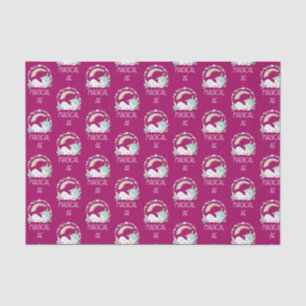 Funny Unicorn Sprichwort Magical AF Seidenpapier