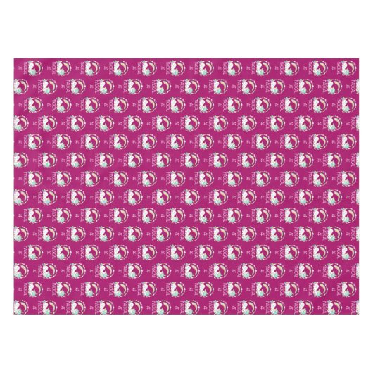 Funny Unicorn Sprichwort Magical AF Tischdecke (Vorderseite (Horizontal))