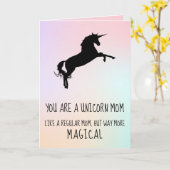 Funny Unicorn StepMom Mother's Day Karte (Gelbe Blume)