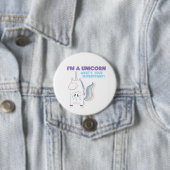 Funny Unicorn Superpower Button (Beispiel)