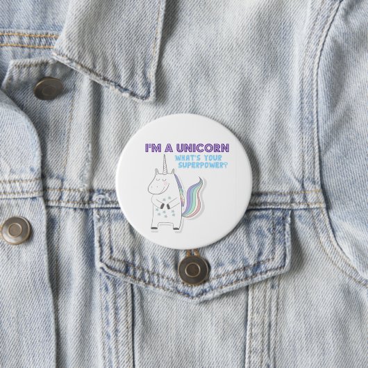 Funny Unicorn Superpower Button (Beispiel)