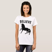 Funny UNICORN T - Shirt BELIEVE (Vorne ganz)