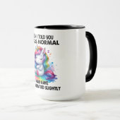 Funny Unicorn Zitat Tasse (VorderseiteRechts)