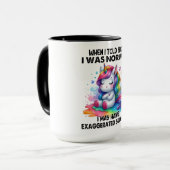 Funny Unicorn Zitat Tasse (Vorderseite Links)