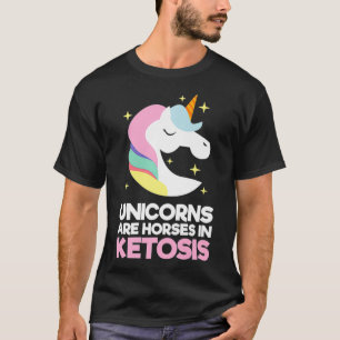 Funny Unicorns Pferde in Ketosis Keto Diät Premium T-Shirt