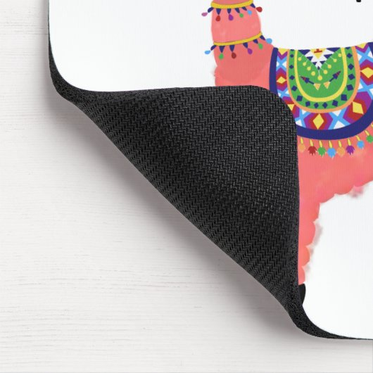 Funny Unifllama: Unicorn-Flamingo-llama Mythical A Mousepad (Ecke)