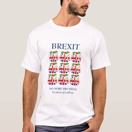 Funny | UNION JACK | Weihnachts-Pudding | BREXIT T-Shirt (Vorderseite)